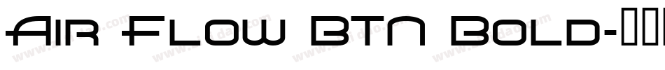 Air Flow BTN Bold字体转换